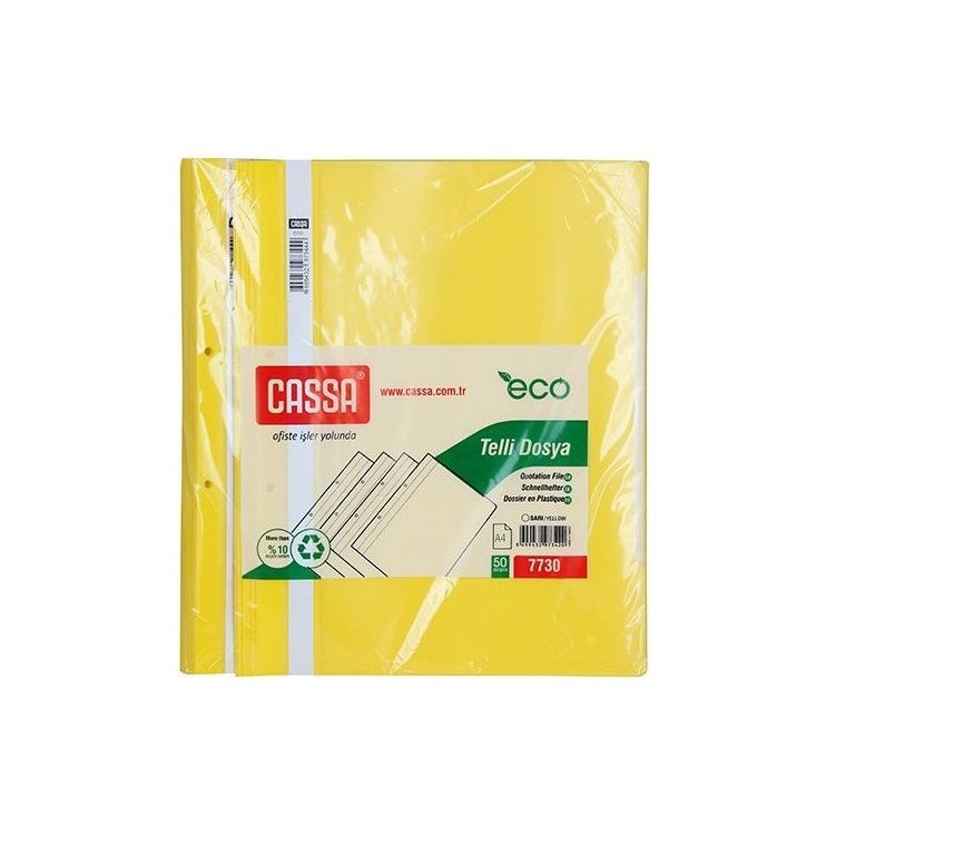 Cassa Telli Dosya Ekonomik 50'Li Paket (7730) Renk - Sari