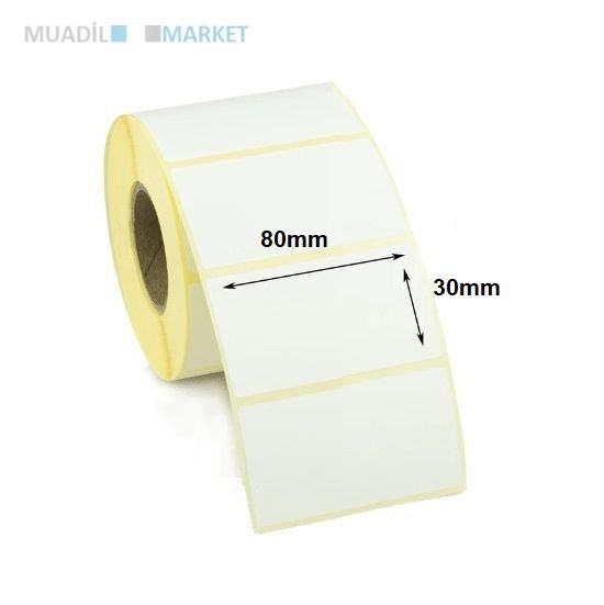 80x30 mm Kuşe Etiket