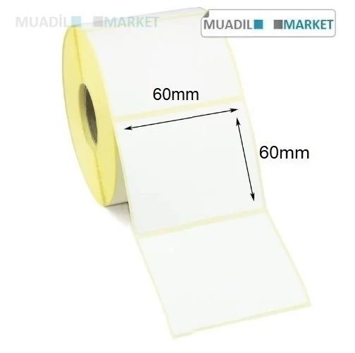 60 x 60 mm kuse etiket