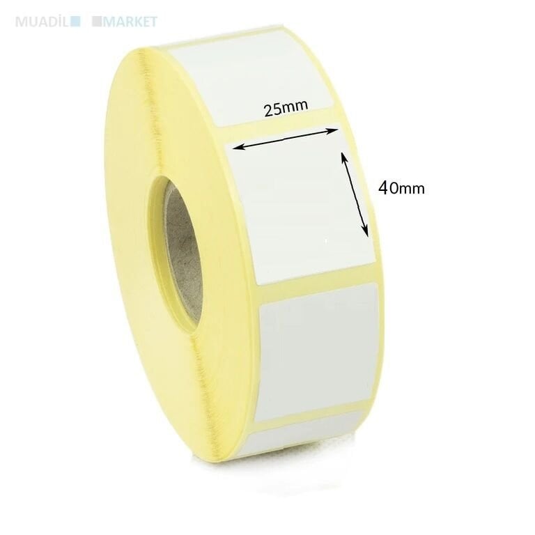 25x40 mm Termal etiket