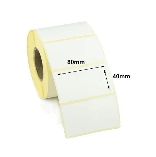 80x40 mm Kuşe Etiket
