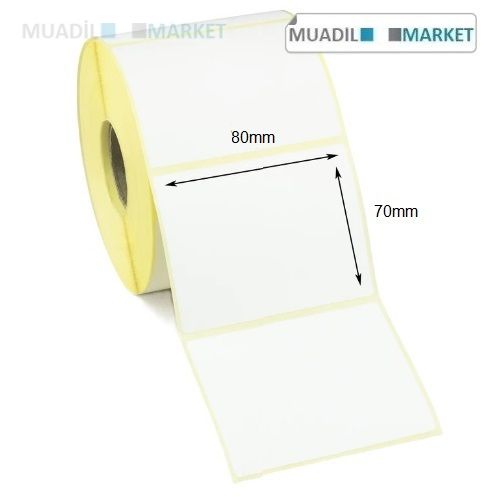 80 x 70 mm Termal Etiket