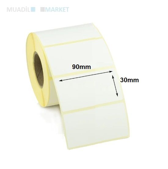 90x30 mm Kuşe Etiket
