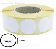 70 x 70 mm Oval Termal Etiket