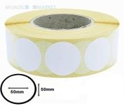 50 x 50 mm Oval Termal Etiket