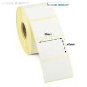 58 x 40 mm Termal Terazi Etiket Küçük Koli 10 Rulo