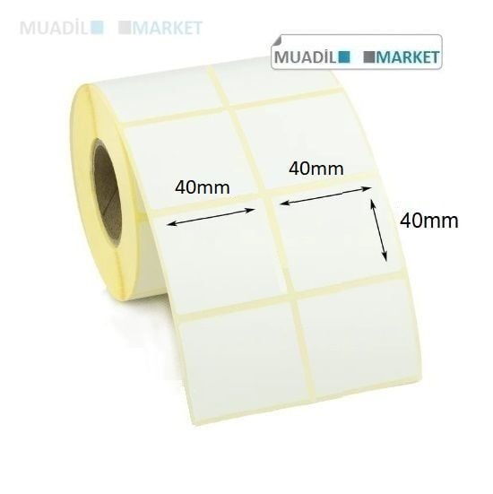 40 x 40 mm Termal Etiket 2li