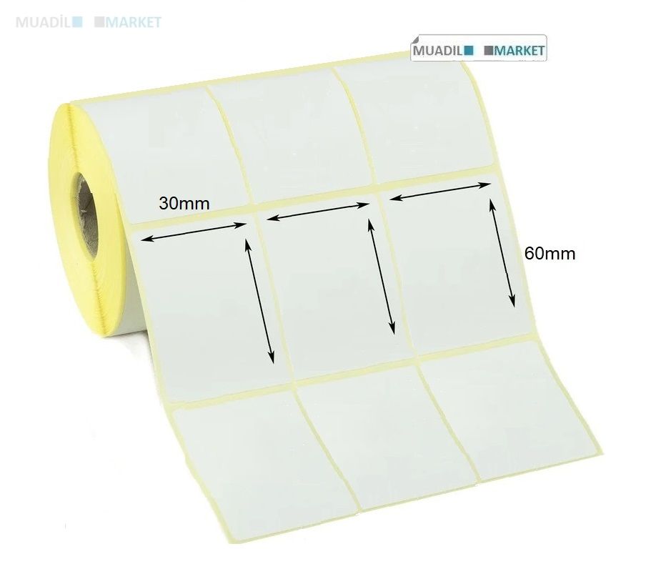 30 x 60 mm Termal Etiket 3lü