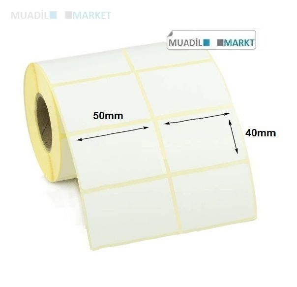 50mm x 40mm Termal Barkod Etiketi 2li