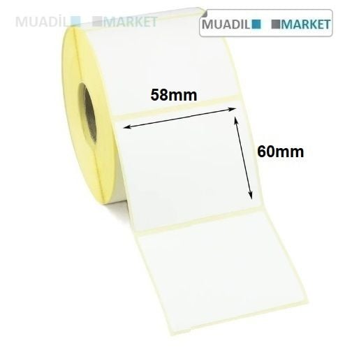 58mm x 60mm Termal Terazi Etiketi