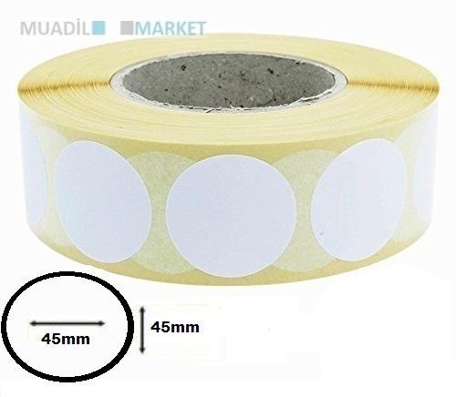 45mm x 45mm Oval Termal Barkod Etiketi