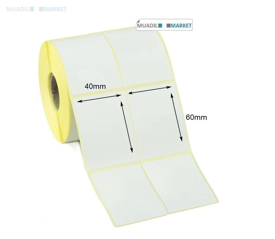 40mm x 60mm Termal Barkod Etiketi 2li