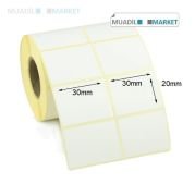 30mm x 20mm Termal Barkod Etiketi 2li