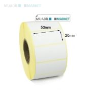 50 x 20 mm Termal Etiket