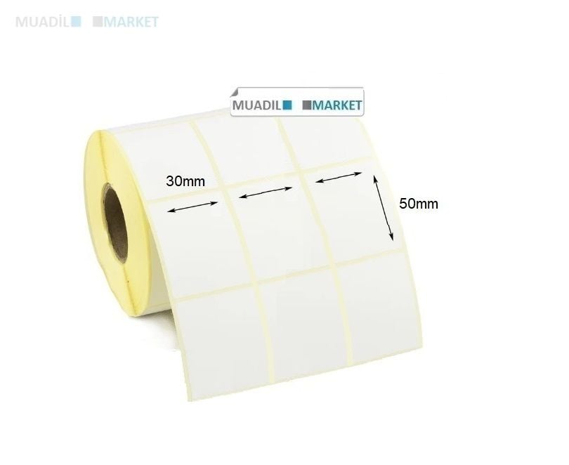 30*50 mm Termal Barkod Etiketi 3lü