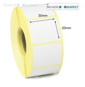30mm x 20mm Kuşe Barkod Etiketi