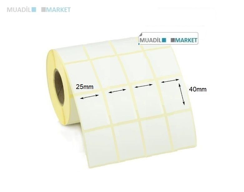 25x40 mm Termal Barkod Etiketi 4lü