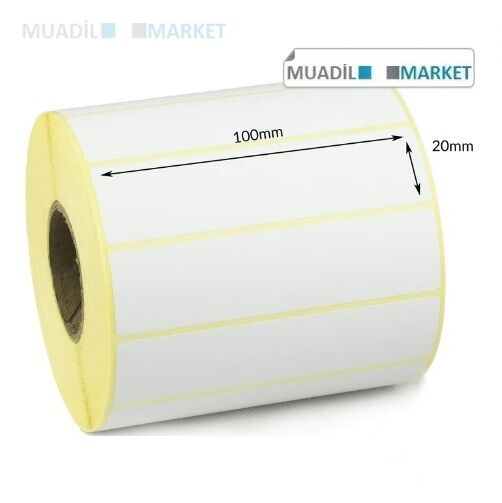 100x20 mm Kuşe Etiket