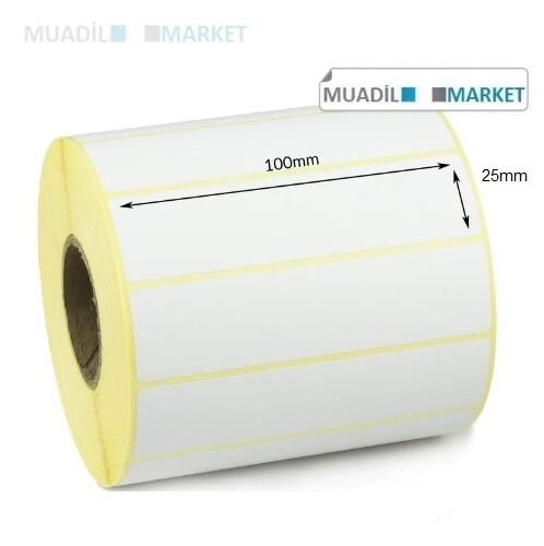 100x25 mm Kuşe Etiket