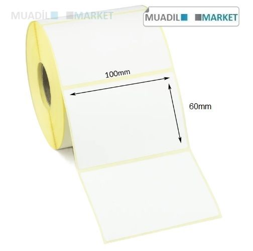 100x60 mm Kuşe Etiket