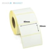 80x30 mm Kuşe Etiket
