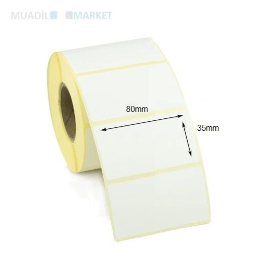 80x35 mm Kuşe Etiket