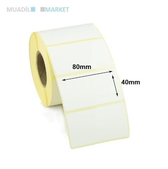 80x40 mm Kuşe Etiket