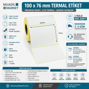 100 x 76 mm Termal Etiket