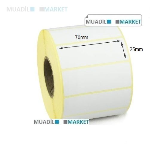 70x25 mm Kuşe Etiket