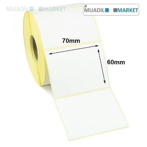 70x60 mm Kuşe Etiket
