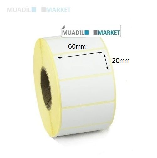 60x20 mm Kuşe Etiket