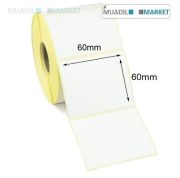 60x60 mm Kuşe Etiket